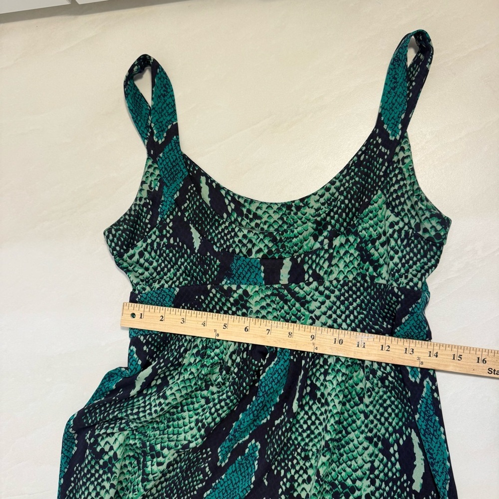 Diane Von Furstenberg Silk Snake Print Sleeveless Dress Size 10 - Picture 4 of 10